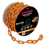 Metro de cadena de 8 mm de plástico naranja, carrete de 25 m CAPL-8A