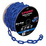 Metro de cadena de 8 mm de plástico azul, carrete de 25 m CAPL-8Z