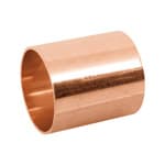 Cople de cobre de 1-1/2' sin ranura, Foset CC-205