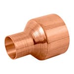 Cople reducción campana cobre 1-1/2' x3/4', Foset CC-298