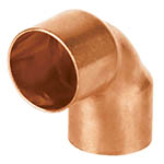 Codo de cobre 90° de 3/4', Foset Basic CC-562B