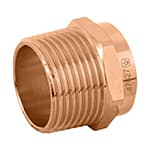 Conector de cobre de rosca exterior 1', Foset Basic CC-613B