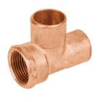 Tee de cobre rosca lateral 3/4', Foset CC-712