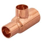 Tee reducida de cobre 3/4' x 1/2' x 1/2', Foset CC-722