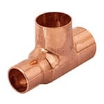 Tee reducida de cobre 3/4' x 1/2' x 3/4', Foset CC-723