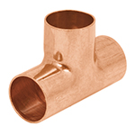 Tee sencilla de cobre 3/4', Foset CC-762