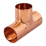 Tee de cobre sencilla de 1', Foset Basic CC-763B