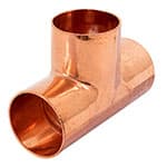 Tee sencilla de cobre 1-1/4', Foset CC-764