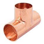 Tee sencilla de cobre 1-1/2', Foset CC-765