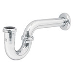 Céspol p/lavabo de latón sin contra, cromo, 1-1/4', Foset CE-210