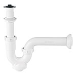 Céspol rígido para lavabo con contra, polipropileno, 1-1/4' CE-234