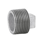 Tapón macho 1' de acero galvanizado, Foset CG-313