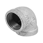 Codo 90° acero galvanizado de 1', Foset CG-503