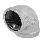 Codo 90° acero galvanizado de 1-1/4', Foset CG-504