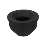 Chupón de hule negro, 2' x 1-1/4', Foset CHU-5032