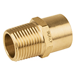 Conector NPT soldable de latón, 1/2' X 3/8', Foset CLG-656