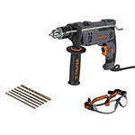 Rotomartillo 1/2' 700 W, 6 brocas y lentes de seguridad COMBOR-1/2N6