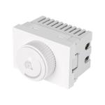 Dimmer giratorio blanco de 1.5 módulos, línea Lisboa DIM15-LB