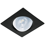 Luminario de LED 5 W empotrar cuadrado negro spot dirigible EMP-107L  