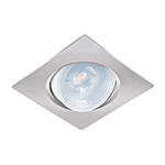 Luminario de LED 5 W empotrar cuadrado cromo spot dirigible EMP-108L  