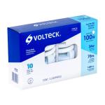 Pack 4 lámparas espiral T4 24 W luz de día, caja, Volteck F-24EX4