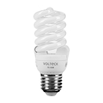 Lámpara espiral mini T2 13 W luz cálida en blíster, Volteck FC-13EM