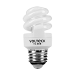 Lámpara espiral mini T2 5 W luz cálida en blíster, Volteck FC-5EM