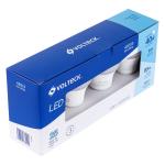 Pack de 4 lámparas de LED A19 6 W luz de día, caja, Volteck LED-40FX4