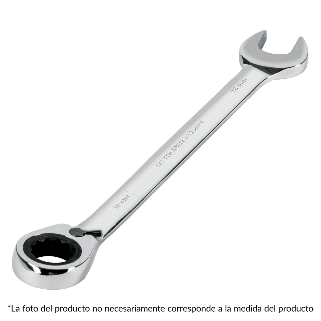 Llave combinada matraca reversible 3/8'x158 mm largo, Expert LL-2012XR