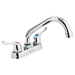 Mezcladora 4' para lavabo, tubular, manerales palanca M-070P