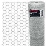 Rollo de malla hexagonal 45m x 1m calibre 22 abertura 25 mm MAHE-2510