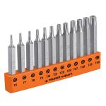 Juego de 12 puntas torx combinadas c/seguro largo 2', Expert P12-2TS