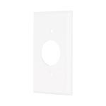 Placa de ABS para contacto redondo, Standard, blanco PPSE-SB