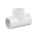 Tee sencilla de PVC 3/4', Foset PVC-762