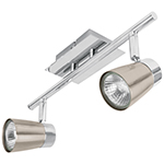 Luminario de sobreponer con 2 spots base GU10, Volteck SOB-302S