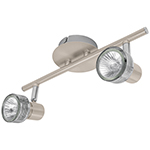 Luminario de sobreponer con 2 spots base GU10, Volteck SOB-306S