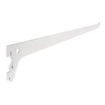 Ménsula plana blanca para cremallera sencilla, 30cm, Fiero SOMO-12MS