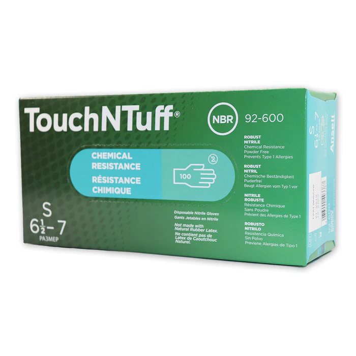 GUANTE TOUCHN TUFF NITRI RES QUIM 4 MIL DIS100  6.5 - 7