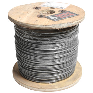 CABLE GALV C/F PVC 1/16-3/32" 7X7 100mt