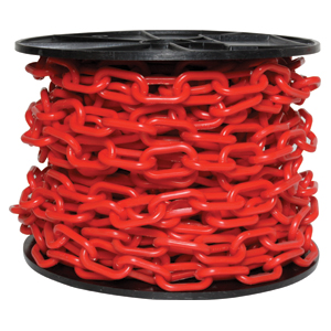 CADENA PLASTICA 6MM ROJA 25MT