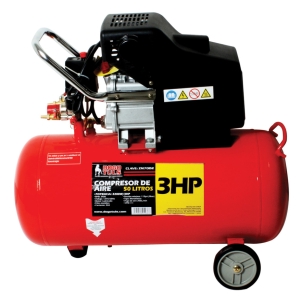 COMPRESOR AIRE 3HP 50L DIRECTO COBRE