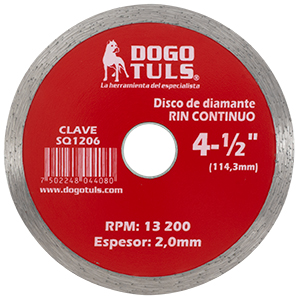 DISCO DE DIAMANTE RIN CONTINUO 4-1/2"