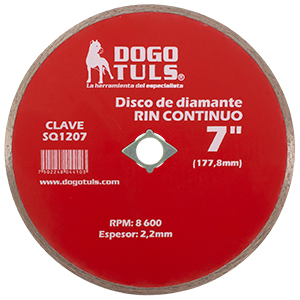 DISCO DE DIAMANTE RIN CONTINUO 7"