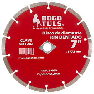 DISCO DE DIAMANTE RIN SEGMENTADO 7"