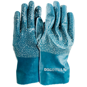 GUANTE IMPERMEABLE NITRILO AZUL