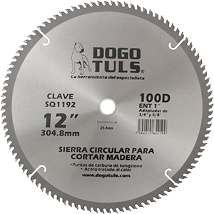 SIERRA CIRCULAR MADERA 12" 100D ENT 1"