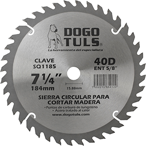 SIERRA CIRCULAR MADERA 7-1/4 40D ENT5/8"