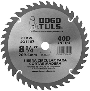 SIERRA CIRCULAR MADERA 8-1/4 40D ENT5/8"