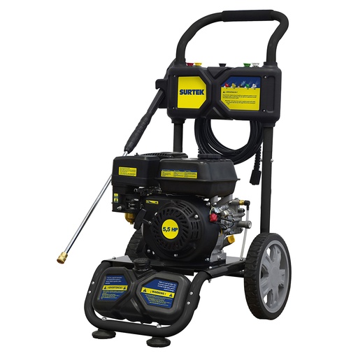 [HG755] Hidrolavadora a gasolina 5.5 HP 2900 PSI, 7.2 Lt por minuto flujo máximo