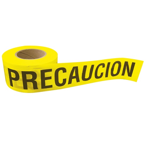 [137297] Cinta para barricada "PRECAUCION" ancho 3" de 100 m
